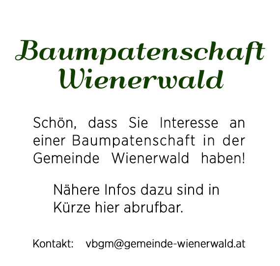 Baumpatenschaft Wienerwald